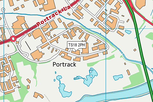 TS18 2PH map - OS VectorMap District (Ordnance Survey) TS18 2PH map - OS VectorMap District (Ordnance Survey)