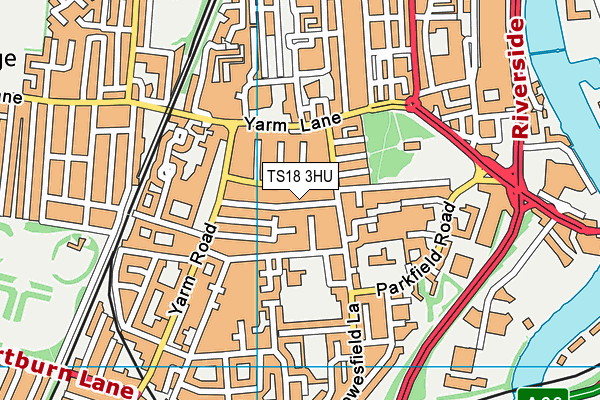 TS18 3HU map - OS VectorMap District (Ordnance Survey) TS18 3HU map - OS VectorMap District (Ordnance Survey)