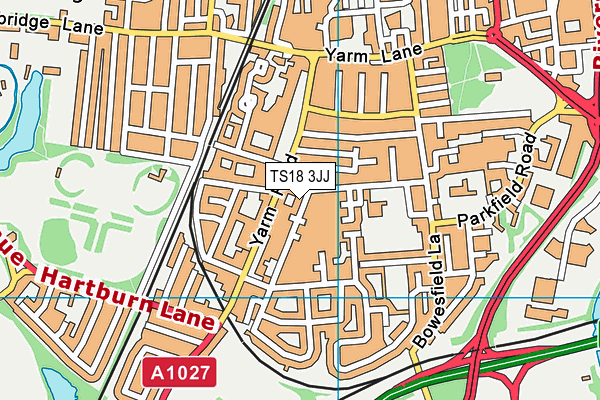 TS18 3JJ map - OS VectorMap District (Ordnance Survey) TS18 3JJ map - OS VectorMap District (Ordnance Survey)
