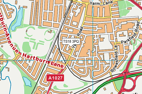 TS18 3PQ map - OS VectorMap District (Ordnance Survey) TS18 3PQ map - OS VectorMap District (Ordnance Survey)