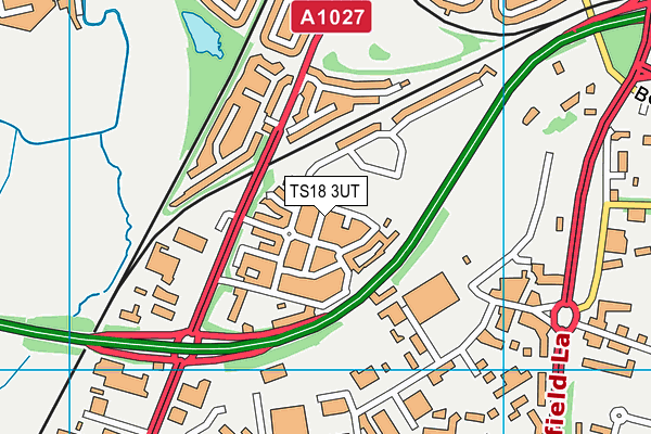 TS18 3UT map - OS VectorMap District (Ordnance Survey) TS18 3UT map - OS VectorMap District (Ordnance Survey)