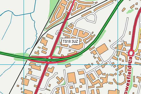 TS18 3UZ map - OS VectorMap District (Ordnance Survey) TS18 3UZ map - OS VectorMap District (Ordnance Survey)
