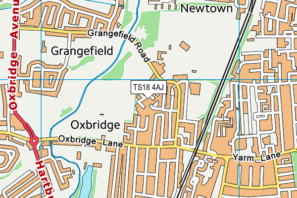 TS18 4AJ map - OS VectorMap District (Ordnance Survey) TS18 4AJ map - OS VectorMap District (Ordnance Survey)
