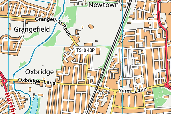 TS18 4BP map - OS VectorMap District (Ordnance Survey) TS18 4BP map - OS VectorMap District (Ordnance Survey)