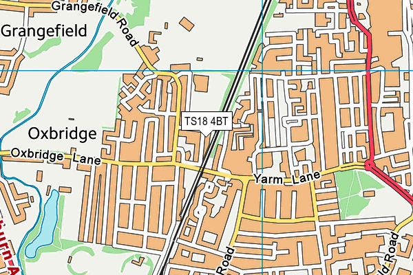 TS18 4BT map - OS VectorMap District (Ordnance Survey) TS18 4BT map - OS VectorMap District (Ordnance Survey)