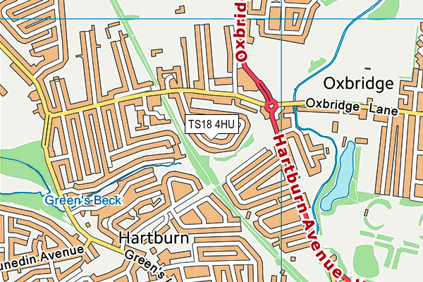 TS18 4HU map - OS VectorMap District (Ordnance Survey) TS18 4HU map - OS VectorMap District (Ordnance Survey)