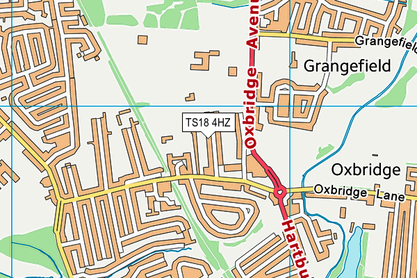 TS18 4HZ map - OS VectorMap District (Ordnance Survey) TS18 4HZ map - OS VectorMap District (Ordnance Survey)