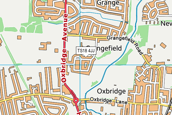 TS18 4JJ map - OS VectorMap District (Ordnance Survey) TS18 4JJ map - OS VectorMap District (Ordnance Survey)
