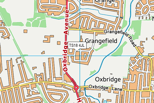 TS18 4JL map - OS VectorMap District (Ordnance Survey) TS18 4JL map - OS VectorMap District (Ordnance Survey)