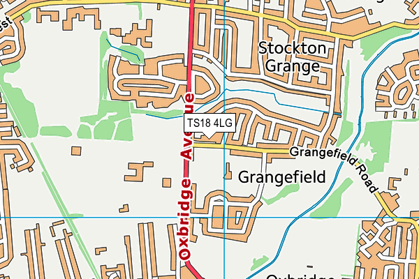 TS18 4LG map - OS VectorMap District (Ordnance Survey) TS18 4LG map - OS VectorMap District (Ordnance Survey)