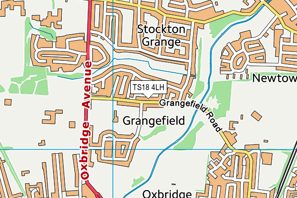 TS18 4LH map - OS VectorMap District (Ordnance Survey) TS18 4LH map - OS VectorMap District (Ordnance Survey)