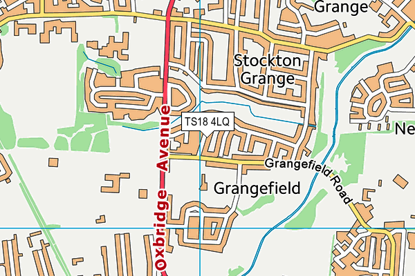 TS18 4LQ map - OS VectorMap District (Ordnance Survey)