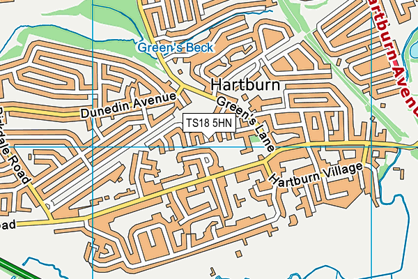 TS18 5HN map - OS VectorMap District (Ordnance Survey) TS18 5HN map - OS VectorMap District (Ordnance Survey)