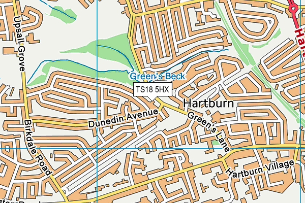 TS18 5HX map - OS VectorMap District (Ordnance Survey) TS18 5HX map - OS VectorMap District (Ordnance Survey)