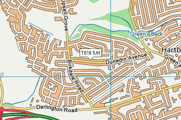 TS18 5JH map - OS VectorMap District (Ordnance Survey) TS18 5JH map - OS VectorMap District (Ordnance Survey)