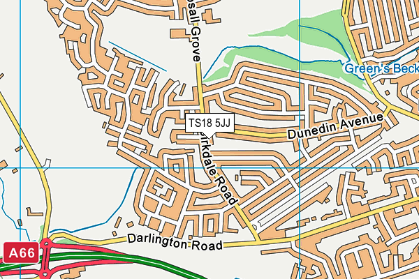 TS18 5JJ map - OS VectorMap District (Ordnance Survey) TS18 5JJ map - OS VectorMap District (Ordnance Survey)