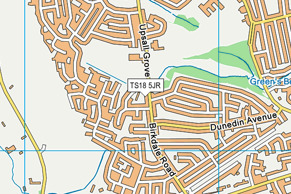 TS18 5JR map - OS VectorMap District (Ordnance Survey) TS18 5JR map - OS VectorMap District (Ordnance Survey)