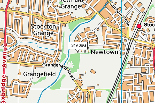 TS19 0BG map - OS VectorMap District (Ordnance Survey) TS19 0BG map - OS VectorMap District (Ordnance Survey)