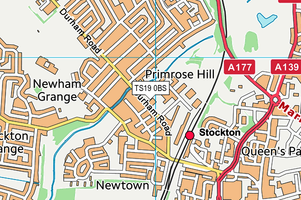 TS19 0BS map - OS VectorMap District (Ordnance Survey) TS19 0BS map - OS VectorMap District (Ordnance Survey)