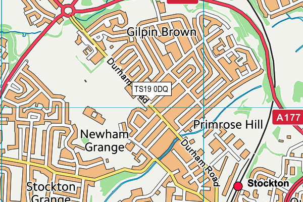TS19 0DQ map - OS VectorMap District (Ordnance Survey) TS19 0DQ map - OS VectorMap District (Ordnance Survey)