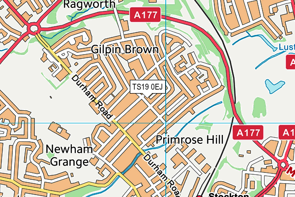 TS19 0EJ map - OS VectorMap District (Ordnance Survey) TS19 0EJ map - OS VectorMap District (Ordnance Survey)