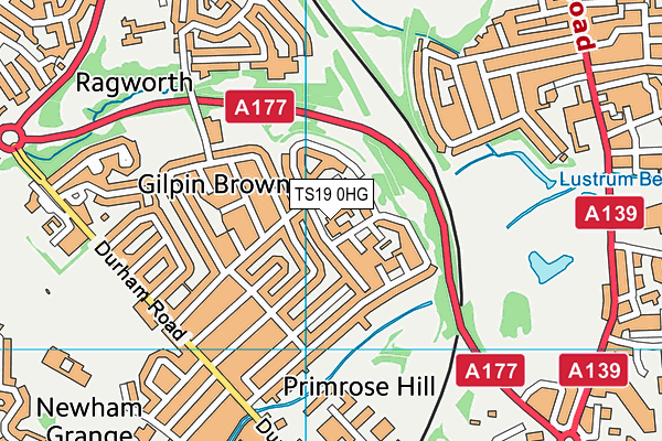 TS19 0HG map - OS VectorMap District (Ordnance Survey) TS19 0HG map - OS VectorMap District (Ordnance Survey)
