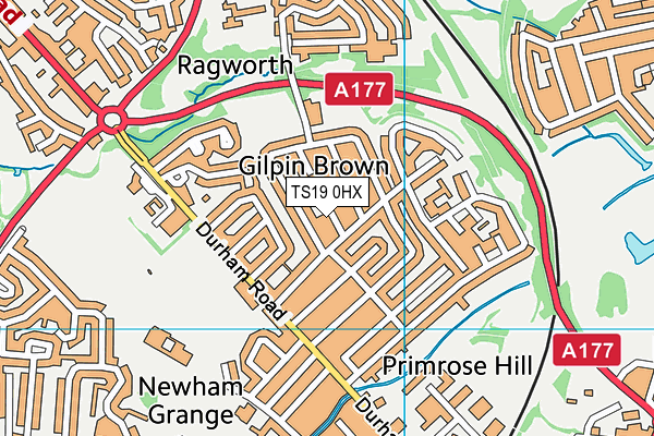 TS19 0HX map - OS VectorMap District (Ordnance Survey) TS19 0HX map - OS VectorMap District (Ordnance Survey)