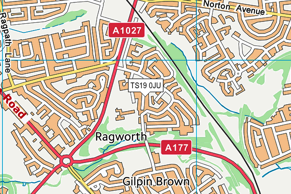 TS19 0JU map - OS VectorMap District (Ordnance Survey) TS19 0JU map - OS VectorMap District (Ordnance Survey)