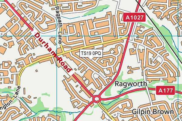 TS19 0PQ map - OS VectorMap District (Ordnance Survey) TS19 0PQ map - OS VectorMap District (Ordnance Survey)