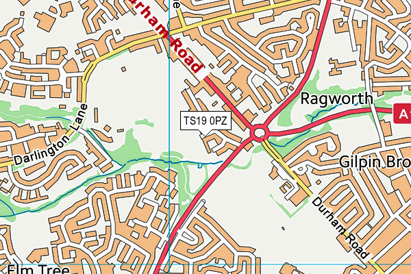 TS19 0PZ map - OS VectorMap District (Ordnance Survey) TS19 0PZ map - OS VectorMap District (Ordnance Survey)