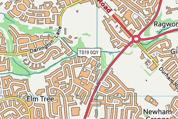 TS19 0QY map - OS VectorMap District (Ordnance Survey) TS19 0QY map - OS VectorMap District (Ordnance Survey)