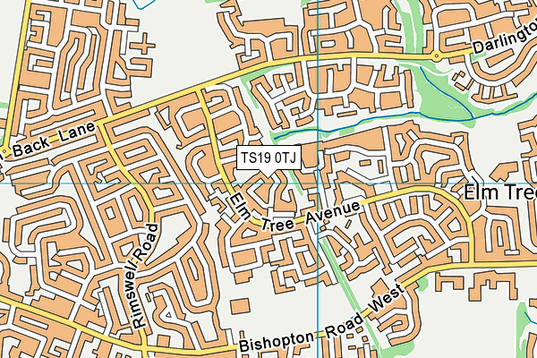TS19 0TJ map - OS VectorMap District (Ordnance Survey) TS19 0TJ map - OS VectorMap District (Ordnance Survey)
