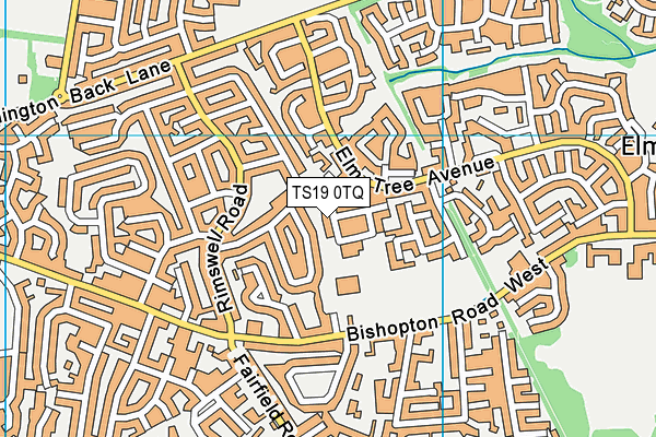 TS19 0TQ map - OS VectorMap District (Ordnance Survey) TS19 0TQ map - OS VectorMap District (Ordnance Survey)