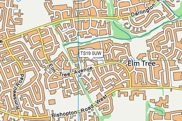 TS19 0UW map - OS VectorMap District (Ordnance Survey) TS19 0UW map - OS VectorMap District (Ordnance Survey)