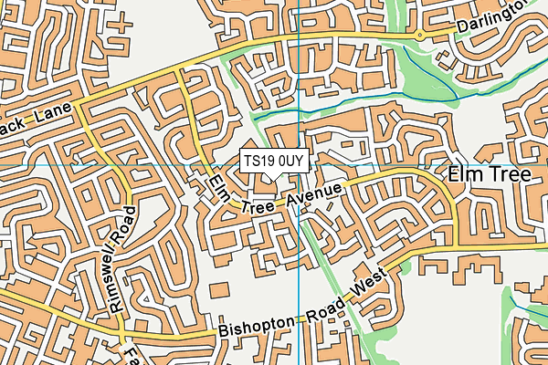TS19 0UY map - OS VectorMap District (Ordnance Survey) TS19 0UY map - OS VectorMap District (Ordnance Survey)