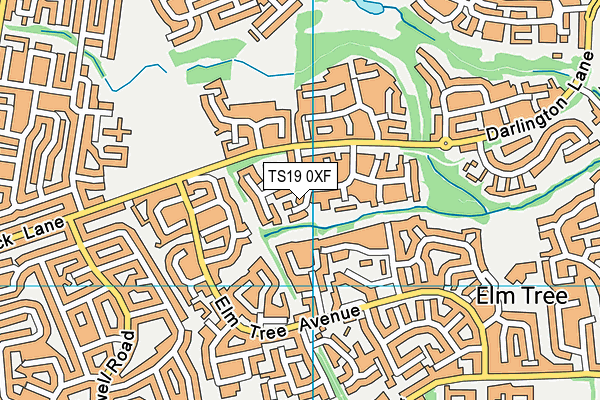 TS19 0XF map - OS VectorMap District (Ordnance Survey) TS19 0XF map - OS VectorMap District (Ordnance Survey)