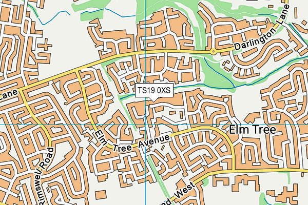 TS19 0XS map - OS VectorMap District (Ordnance Survey) TS19 0XS map - OS VectorMap District (Ordnance Survey)