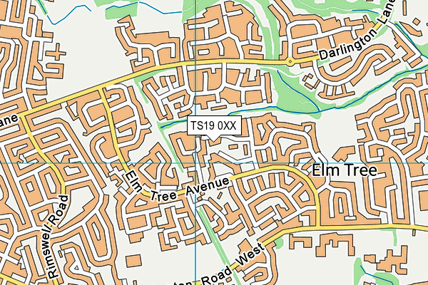 TS19 0XX map - OS VectorMap District (Ordnance Survey) TS19 0XX map - OS VectorMap District (Ordnance Survey)