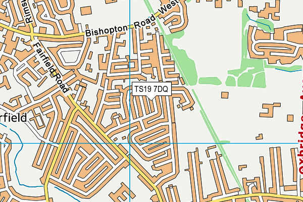 TS19 7DQ map - OS VectorMap District (Ordnance Survey) TS19 7DQ map - OS VectorMap District (Ordnance Survey)