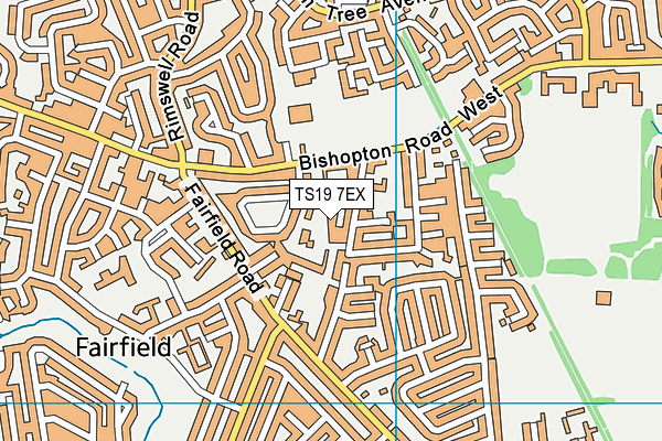 TS19 7EX map - OS VectorMap District (Ordnance Survey) TS19 7EX map - OS VectorMap District (Ordnance Survey)