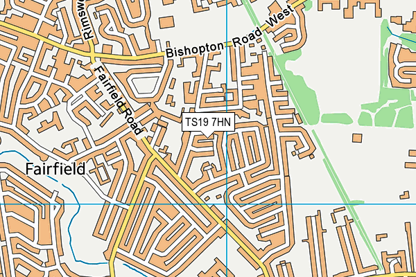 TS19 7HN map - OS VectorMap District (Ordnance Survey) TS19 7HN map - OS VectorMap District (Ordnance Survey)