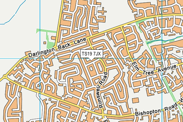 TS19 7JX map - OS VectorMap District (Ordnance Survey) TS19 7JX map - OS VectorMap District (Ordnance Survey)