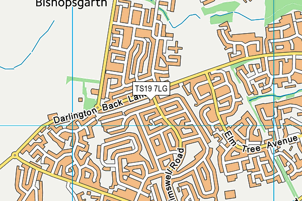 TS19 7LG map - OS VectorMap District (Ordnance Survey) TS19 7LG map - OS VectorMap District (Ordnance Survey)