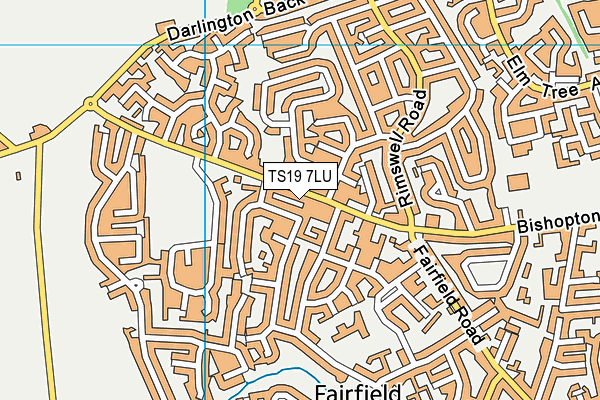 TS19 7LU map - OS VectorMap District (Ordnance Survey) TS19 7LU map - OS VectorMap District (Ordnance Survey)