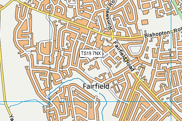 TS19 7NX map - OS VectorMap District (Ordnance Survey) TS19 7NX map - OS VectorMap District (Ordnance Survey)