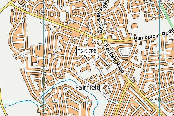 TS19 7PB map - OS VectorMap District (Ordnance Survey) TS19 7PB map - OS VectorMap District (Ordnance Survey)