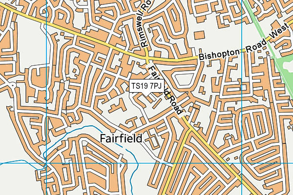 TS19 7PJ map - OS VectorMap District (Ordnance Survey) TS19 7PJ map - OS VectorMap District (Ordnance Survey)