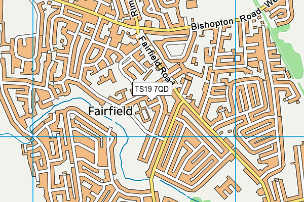 TS19 7QD map - OS VectorMap District (Ordnance Survey) TS19 7QD map - OS VectorMap District (Ordnance Survey)