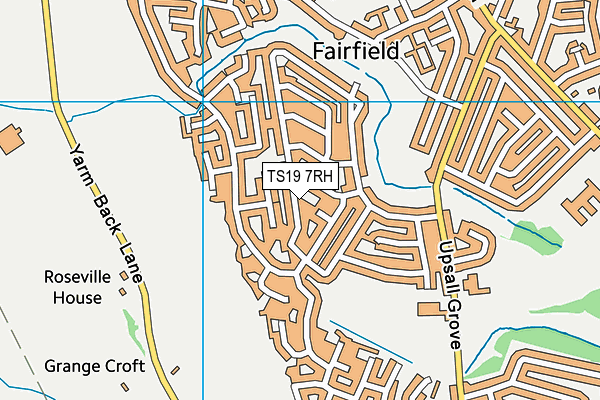 TS19 7RH map - OS VectorMap District (Ordnance Survey) TS19 7RH map - OS VectorMap District (Ordnance Survey)
