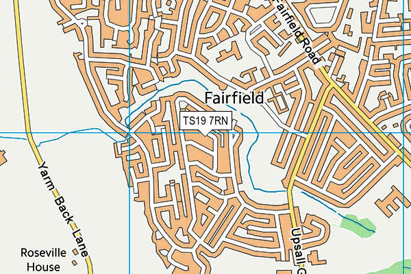 TS19 7RN map - OS VectorMap District (Ordnance Survey) TS19 7RN map - OS VectorMap District (Ordnance Survey)